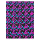 ネオンカラーのバラ テーブルクロス (正面)