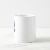 ネオンカラーの卒業ロゴ コーヒーマグカップ (中央)