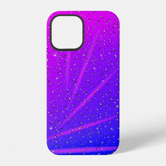 ネオンカラーの抽象的な雨滴のCase-Mate iPhoneケース iPhone 12ケース (裏面)
