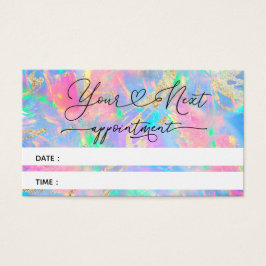 ネオンカラーオパールアポイントメントカード