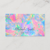 ネオンカラージェムストーンオパール 名刺 (正面)