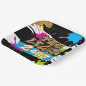 ネオンカラーズツーレギ2やめ誕生日紙プレート ペーパープレート (傾斜あり)