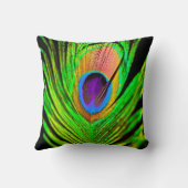 ネオンカラーズピーコックフェザー クッション (裏面)