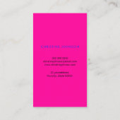 ネオンカラーパイナップルロゴ 名刺 (裏面)