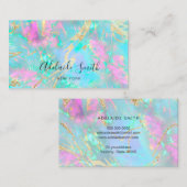 ネオンカラーパステルopalテクスチャ名刺 名刺 (正面/裏面)