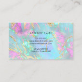 ネオンカラーパステルopalテクスチャ名刺 名刺 (裏面)