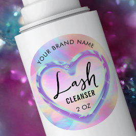 ネオンカラーホログラフィックラッシュバスガーリークリーナー ラウンドシール