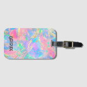 ネオンカラー宝石オパール ラゲッジタグ (正面横)