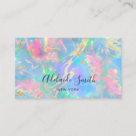 ネオンカラー宝石オパール 名刺