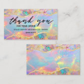 ネオンカラー感謝していオペンシャルカード 名刺 (正面/裏面)
