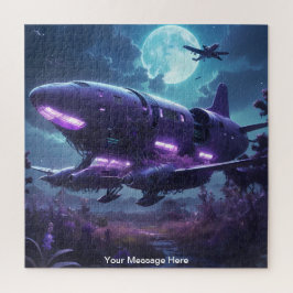 ネオンカラー鮮やか宇宙宇宙船 ジグソーパズル