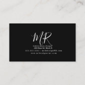 ネオンカーウォッシュインテリアデザイナーロゴD 名刺 (裏面)