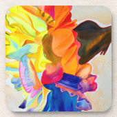 ネオンカーネーション水彩花 コースター (正面)