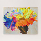 ネオンカーネーション水彩花 ジグソーパズル (横)