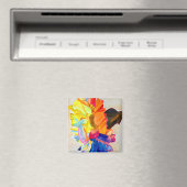 ネオンカーネーション水彩花 マグネット (インサイチュ (食洗機))