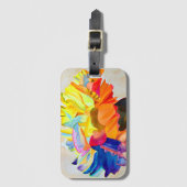 ネオンカーネーション水彩花 ラゲッジタグ (正面縦)