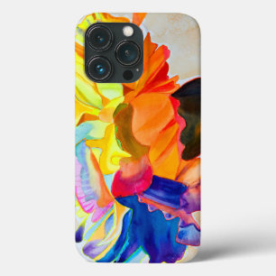 ネオンカーネーション水彩花 iPhone 13 PROケース