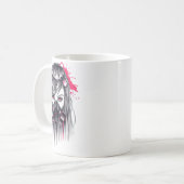 ネオンガスマスクガール コーヒーマグカップ (正面左)