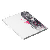 ネオンガスマスクガール ノートパッド (アングル)