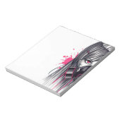 ネオンガスマスクガール ノートパッド (回転)