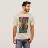 ネオンガネーシャ エレファント マンダラ Tシャツ (正面フル)