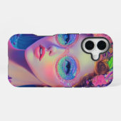 ネオンガーデンの女神 iPhone 16ケース (裏面横)