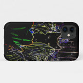 ネオンガーデンの黒猫iPhone 5ケース Case-Mate iPhoneケース (裏面(横))