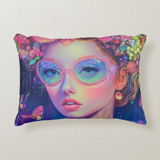 ネオンガーデン女神 アクセントクッション (正面)