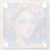 ネオンガーデン女神 ガラスコースター (裏面)