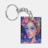 ネオンガーデン女神 キーホルダー (正面左)