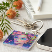ネオンガーデン女神 キーホルダー (正面右)