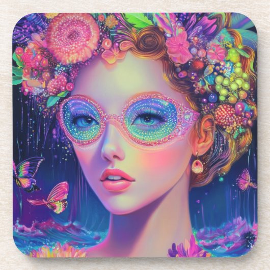 ネオンガーデン女神 コースター (正面)