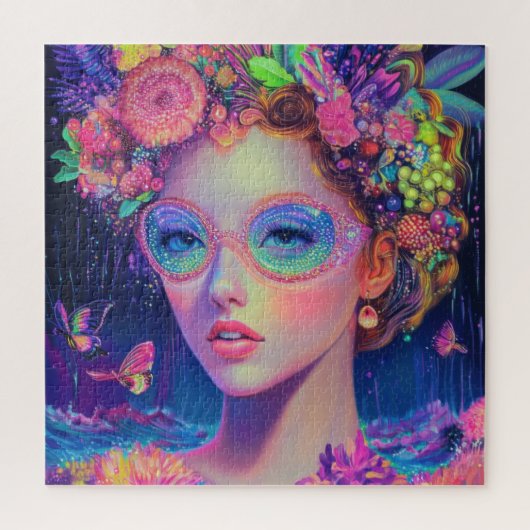 ネオンガーデン女神 ジグソーパズル (縦)