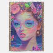 ネオンガーデン女神 スローブランケット (正面縦)