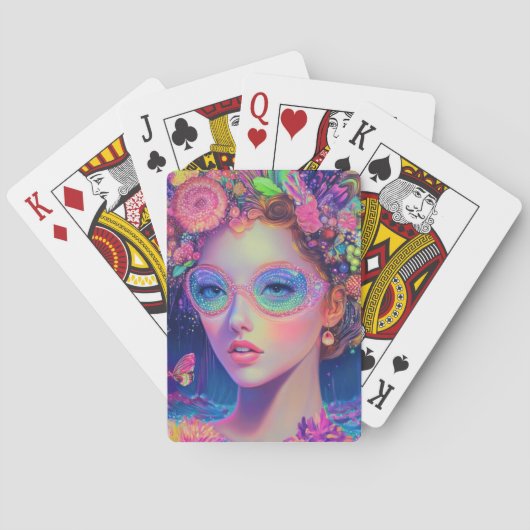 ネオンガーデン女神 トランプ (裏面)