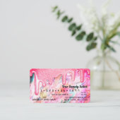 ネオンガーリーコーラルパールオパールグリッタードリップスクレジット 名刺 (スタンド正面)