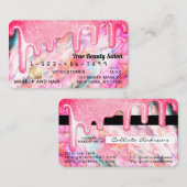 ネオンガーリーコーラルパールオパールグリッタードリップスクレジット 名刺 (正面/裏面)