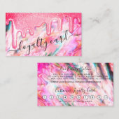 ネオンガーリーコーラルパールオパールグリッタードリップスロイヤリティ ロイヤリティカード (正面/裏面)