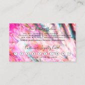 ネオンガーリーコーラルパールオパールグリッタードリップスロイヤリティ ロイヤリティカード (裏面)