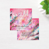 ネオンガーリーサンゴパールオパールグリッタードリップヘアクリップ (デスク)