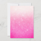 ネオンガーリーピンクホワイトグリッターグラデーション サンキューカード (裏面)
