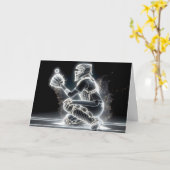 ネオンガールソフトボール捕手 カード (黄色い花)