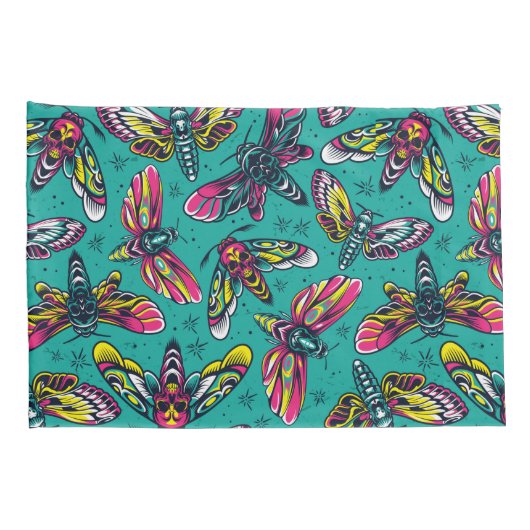 ネオンガ模様 枕カバー (裏面-右)