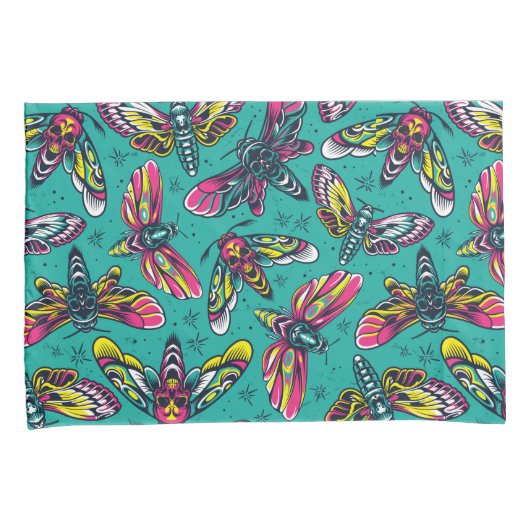 ネオンガ模様 枕カバー (正面右)