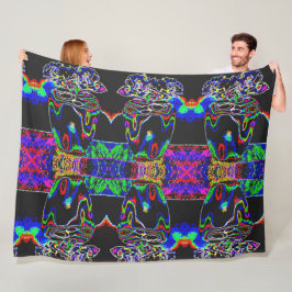 ネオンガ フリースブランケット