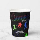 ネオンキッズトランポリンパークバースデーパーティー 紙コップ (裏面)