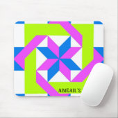 ネオンキルトスクエア マウスパッド (マウス)