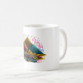 ネオンギザピラミッドラインマグ コーヒーマグカップ (正面右)
