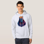 ネオンクラウン付きゴリラグラフティアート パーカ (正面フル)