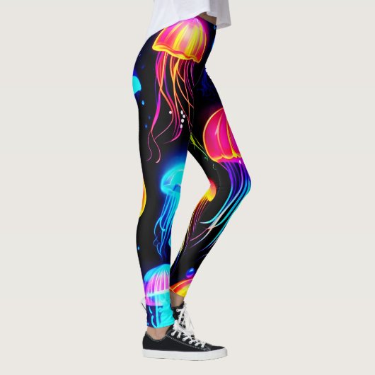 ネオンクラゲの夢の風景 レギンス (右)